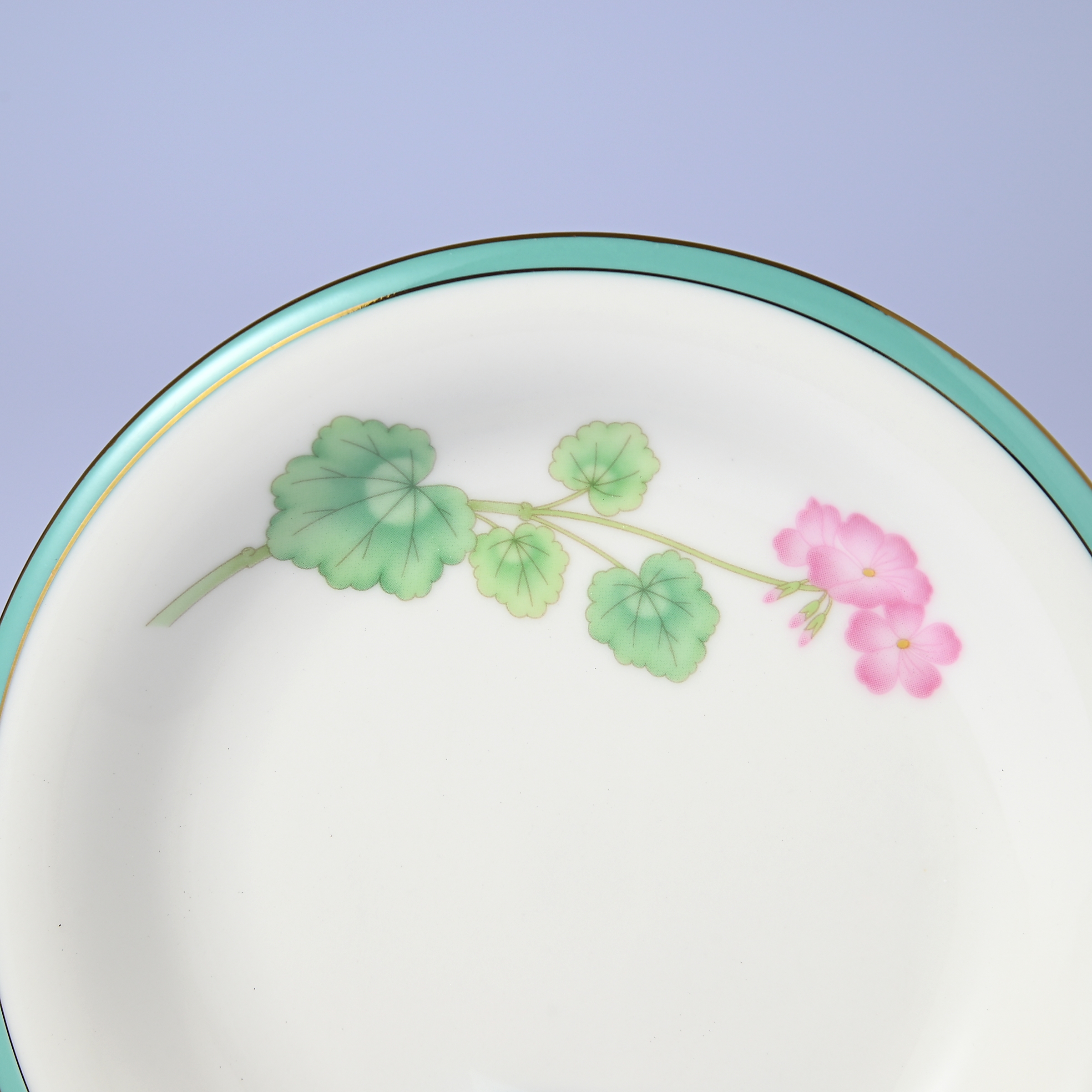 【みちくさ・ゼラニューム】14.5cm中皿プレート　箱なし・単品　*有田陶器市特別価格 アウトレット品*2