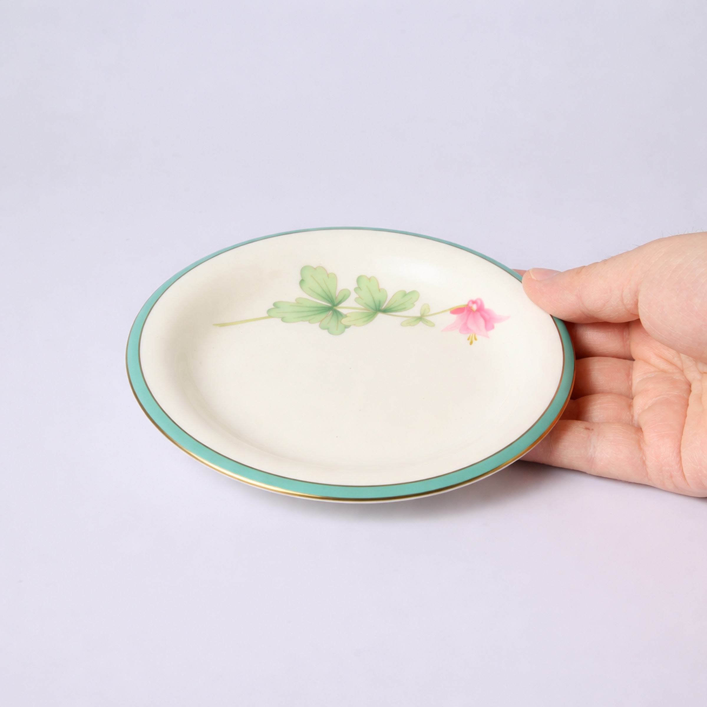 【みちくさ・オダマキ】14.5cm中皿プレート　箱なし・単品　*有田陶器市特別価格 アウトレット品*4