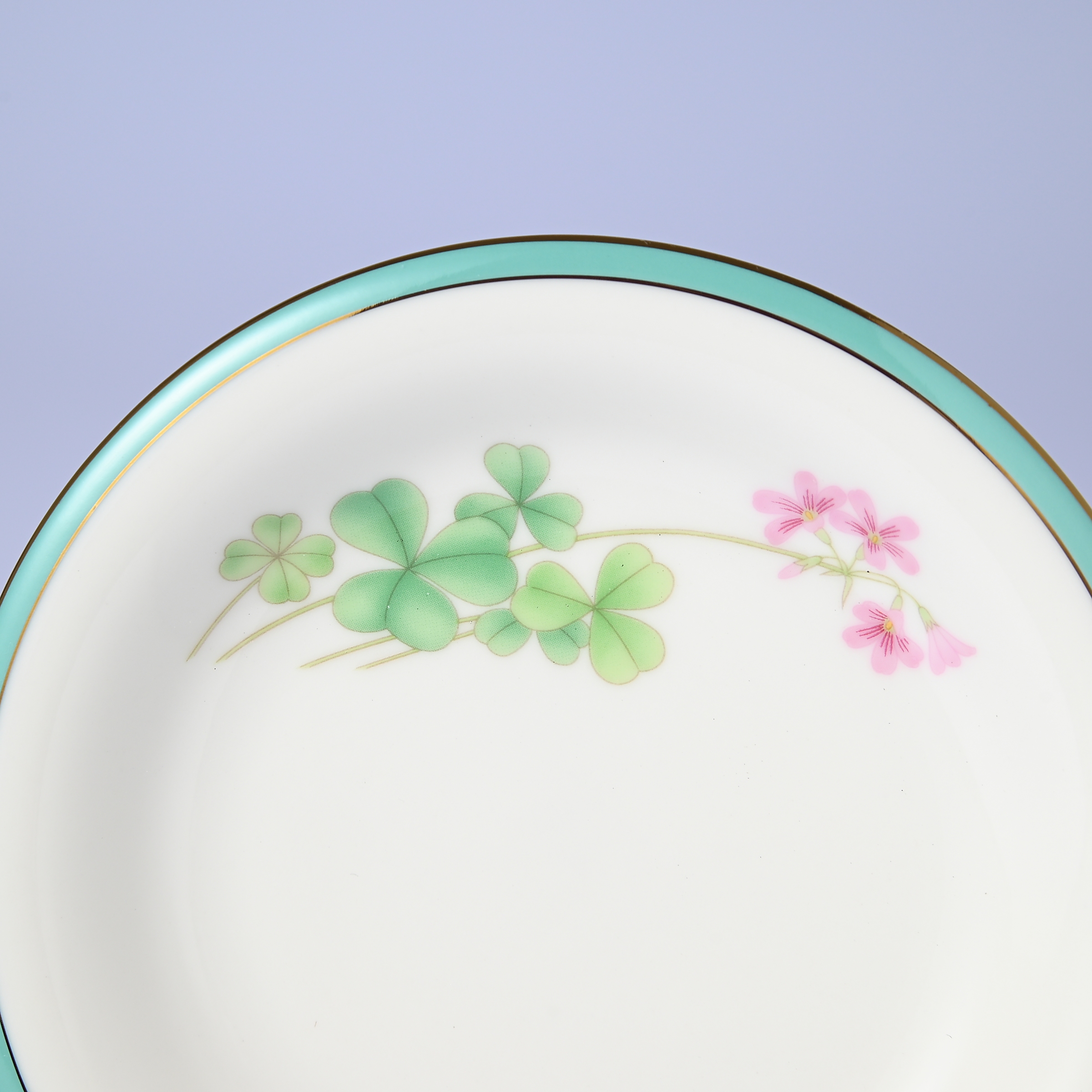 【みちくさ・ムラサキカタバミ】14.5cm中皿プレート　箱なし・単品　*有田陶器市特別価格 アウトレット品*2