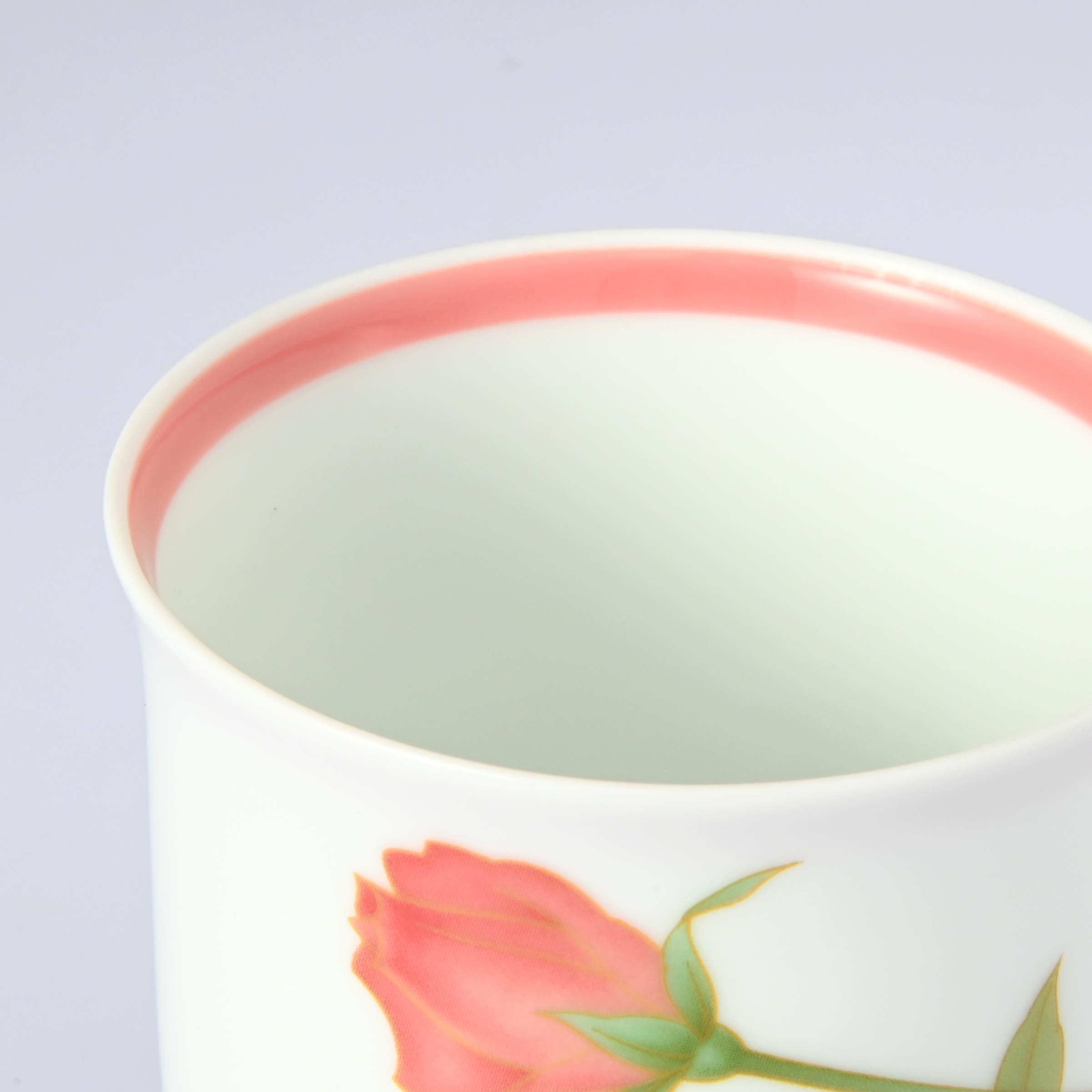 【ノーブルローズ・ピンク】湯のみ 　箱なし・単品　*有田陶器市特別価格 アウトレット品*3