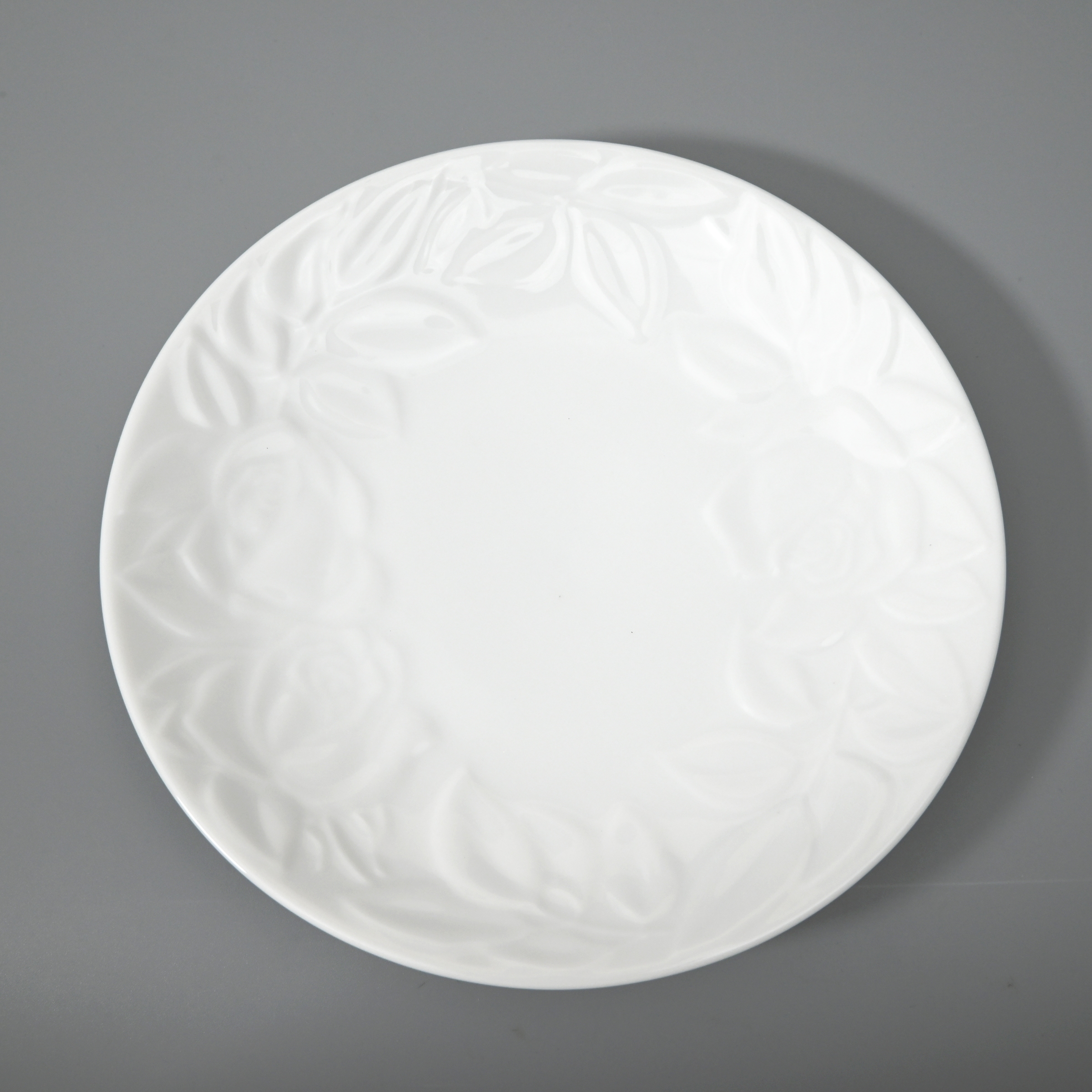 【ローズレリーフ】銘々皿2枚セット（径15cm）箱なし　*有田陶器市特別価格 *2