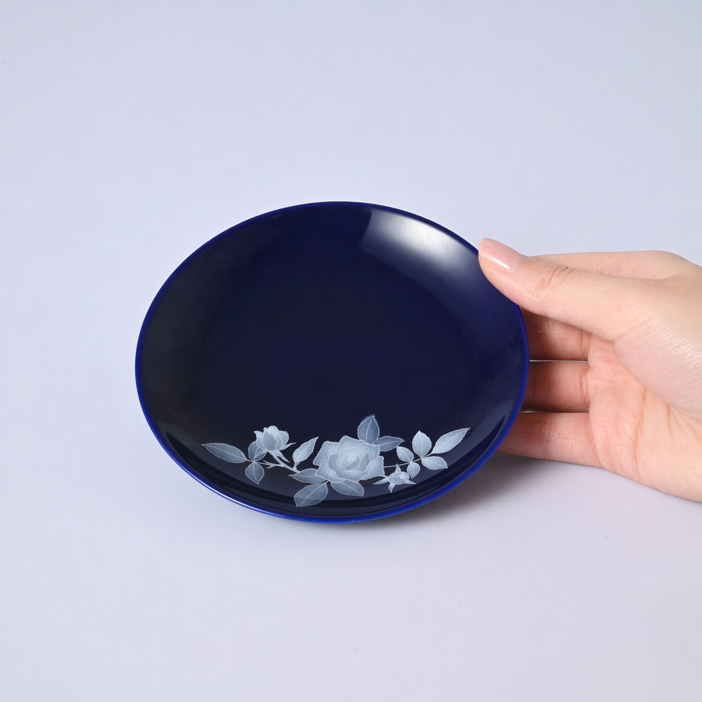 【ルリサムシングブルー】小皿（13cm ）　箱なし・単品　*有田陶器市特別価格 アウトレット品*3