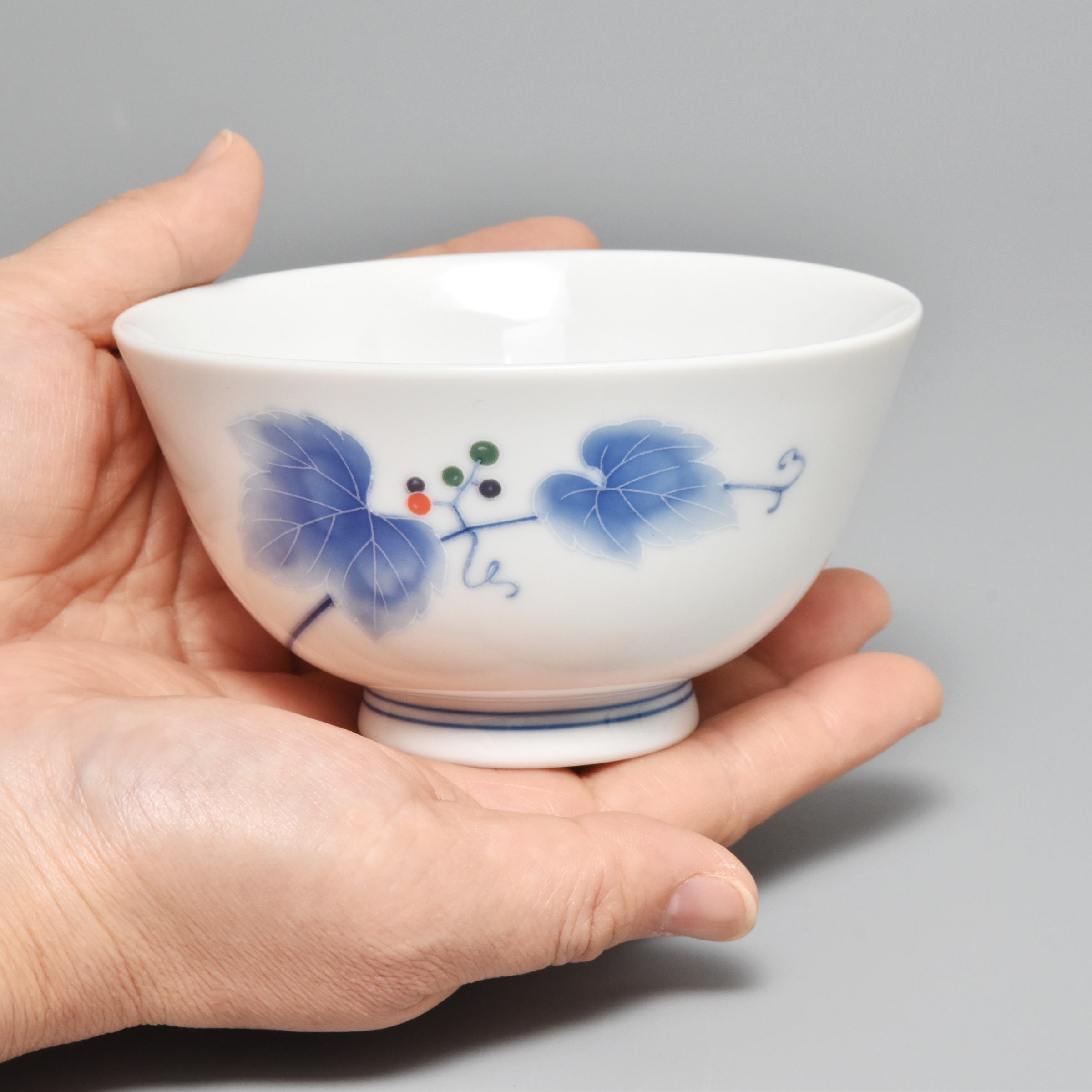 【野ぶどう】ご飯茶碗　（箱なし）*有田陶器市特別価格 アウトレット品*7