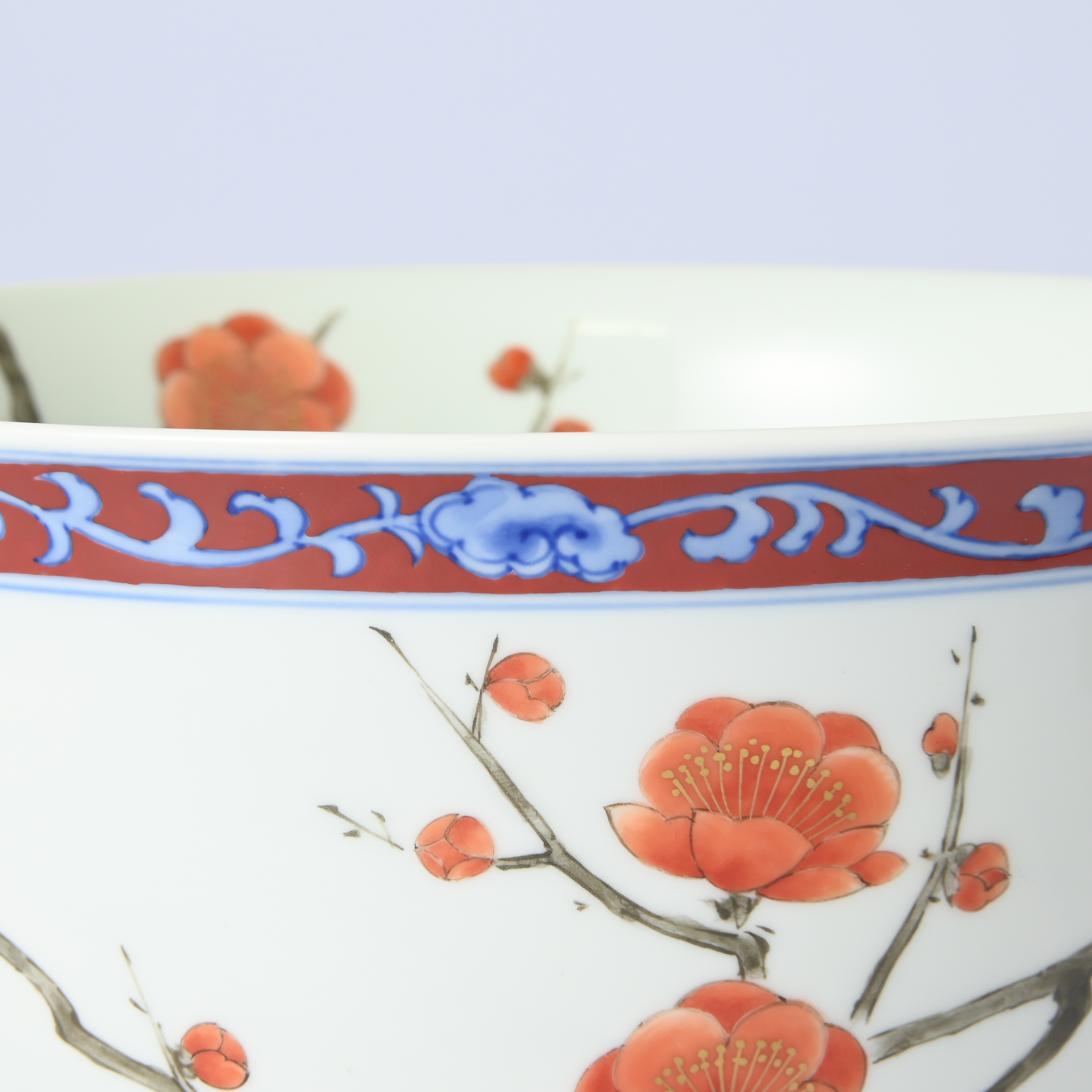 【色絵紅梅】深鉢（渕赤濃）　*オンラインショップ特別限定販売*3