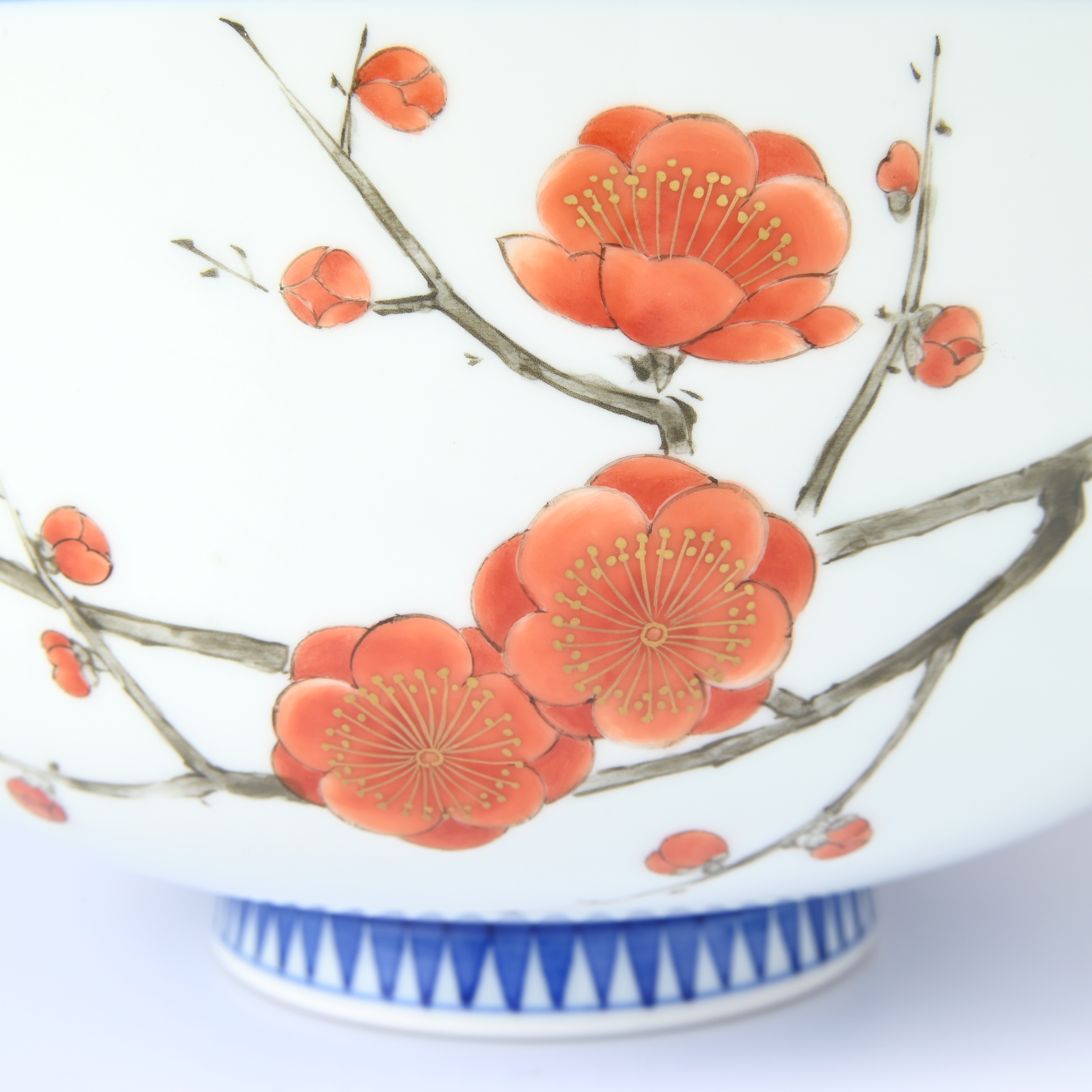 【色絵紅梅】深鉢（渕赤濃）　*オンラインショップ特別限定販売*4