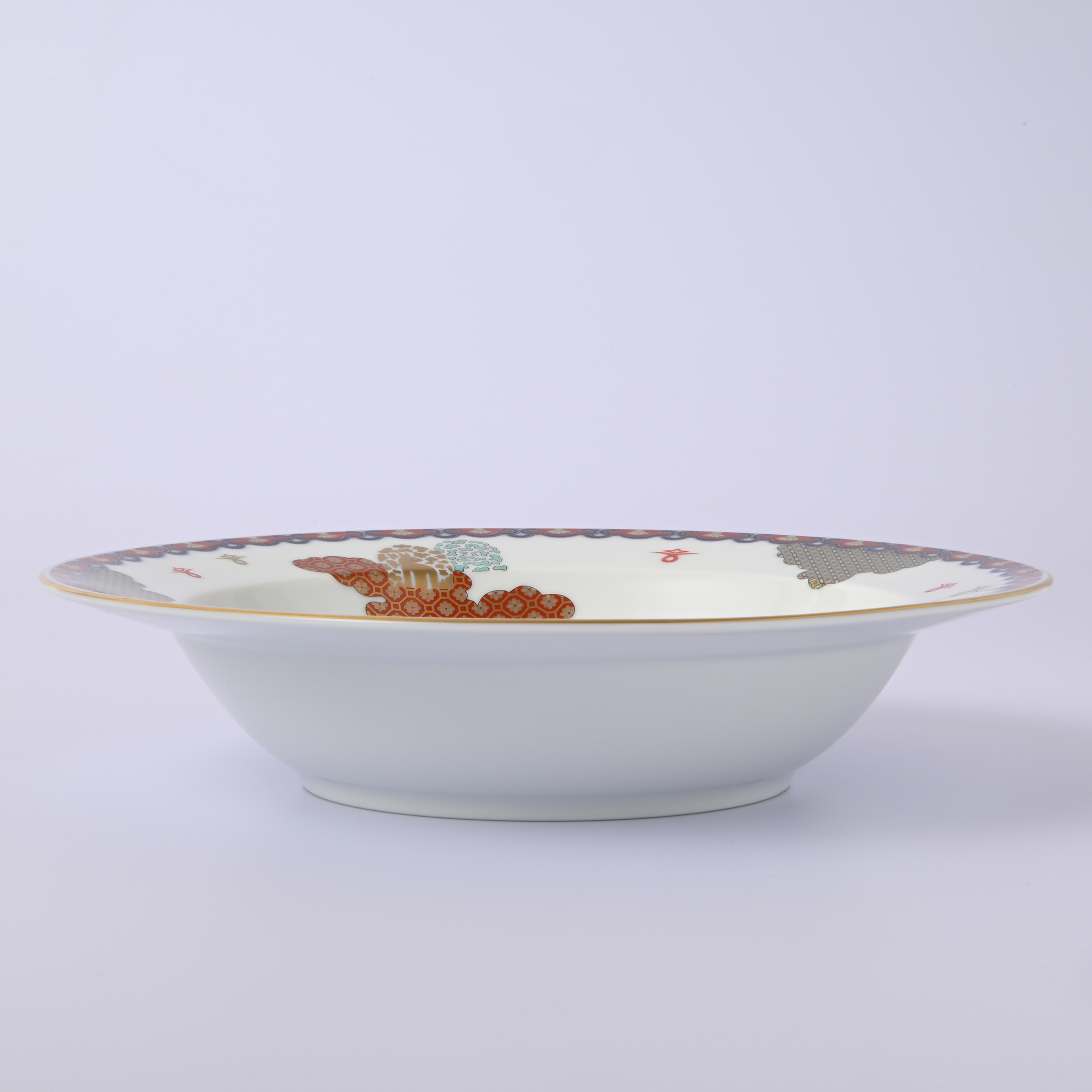 【染錦雲散らし】スープボウル（径22cm)6