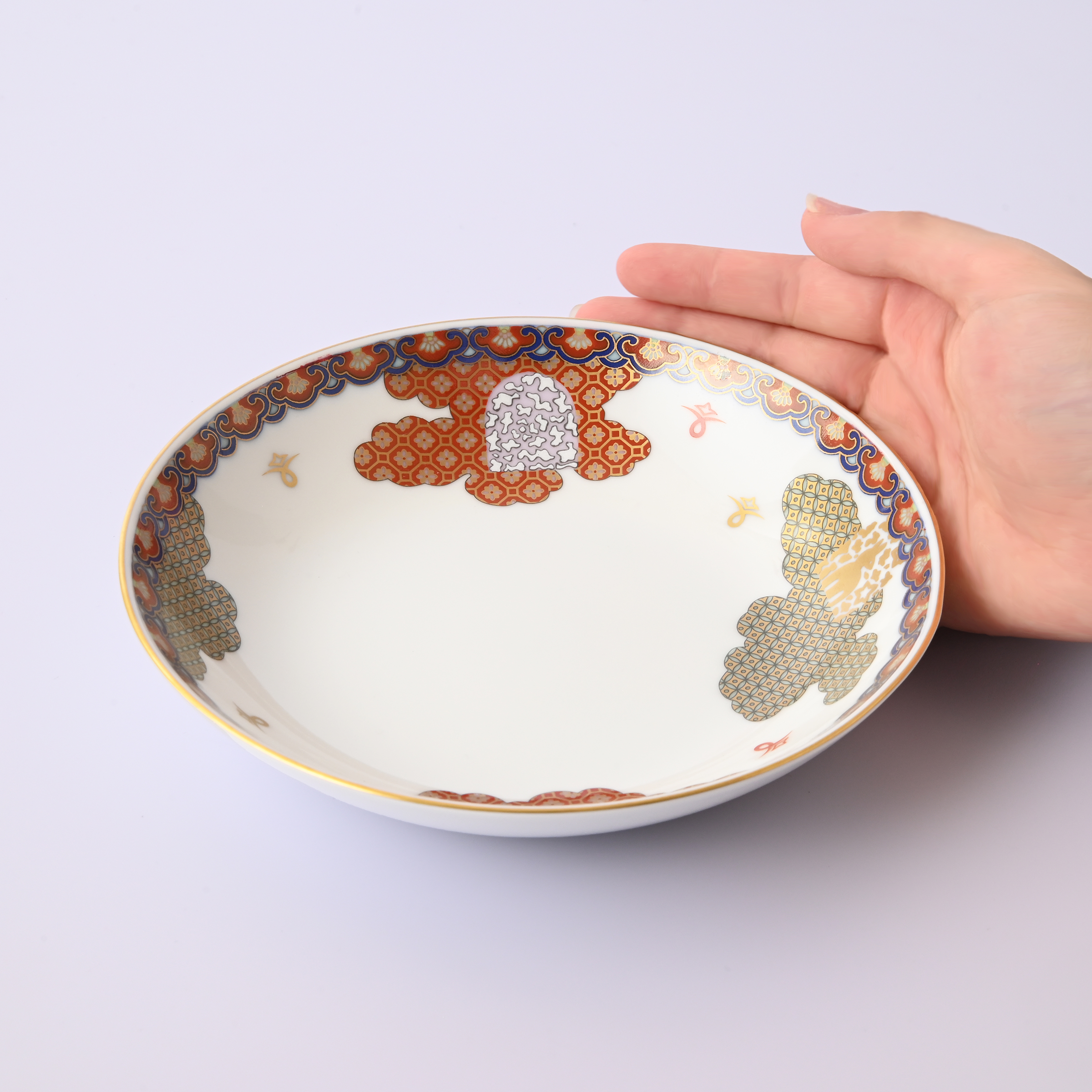 【染錦雲散らし】ボウル（径15cm)6