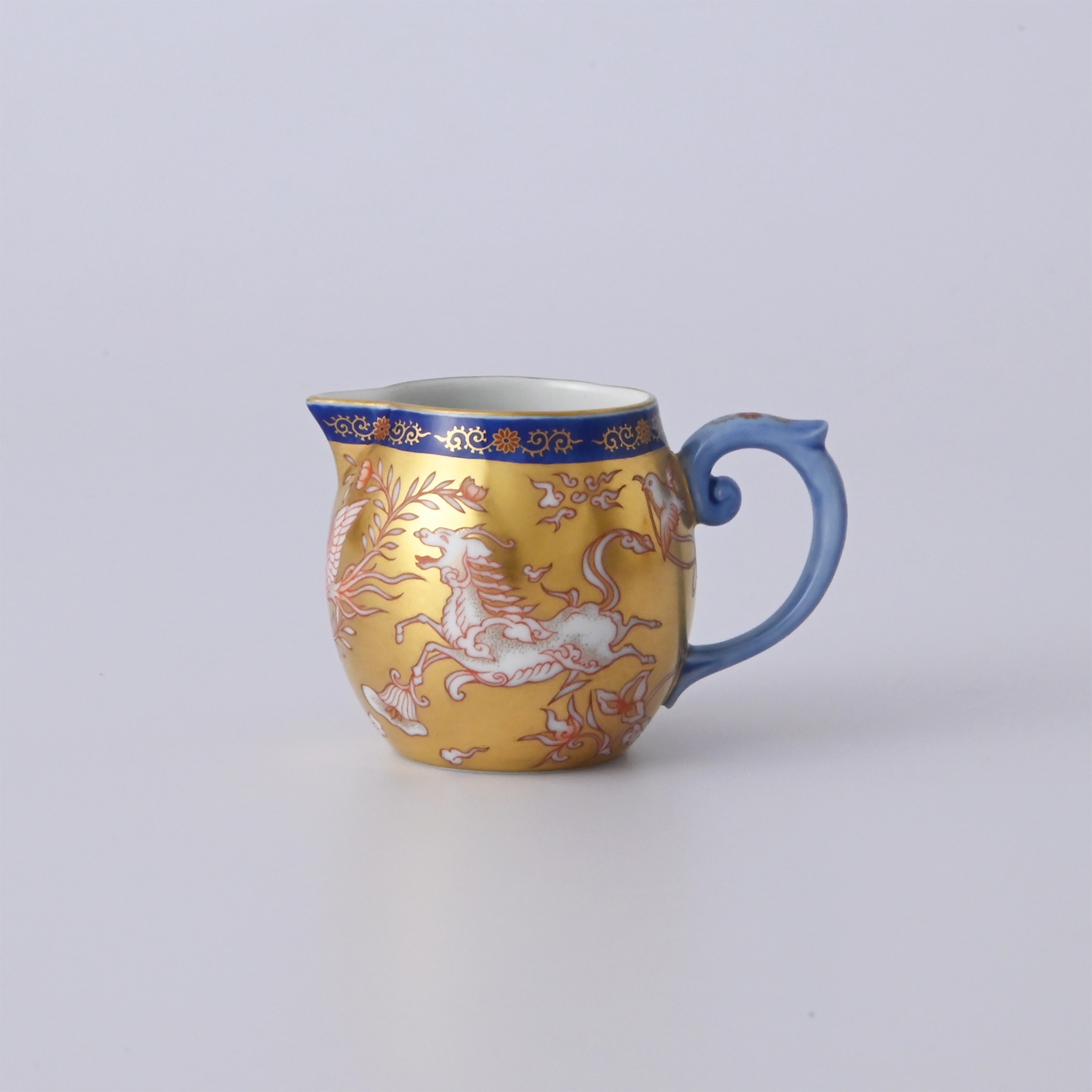 【色絵麒麟花喰鳥文鳳凰（いろえきりんはなくいどりもんほうおう】コーヒーセット5
