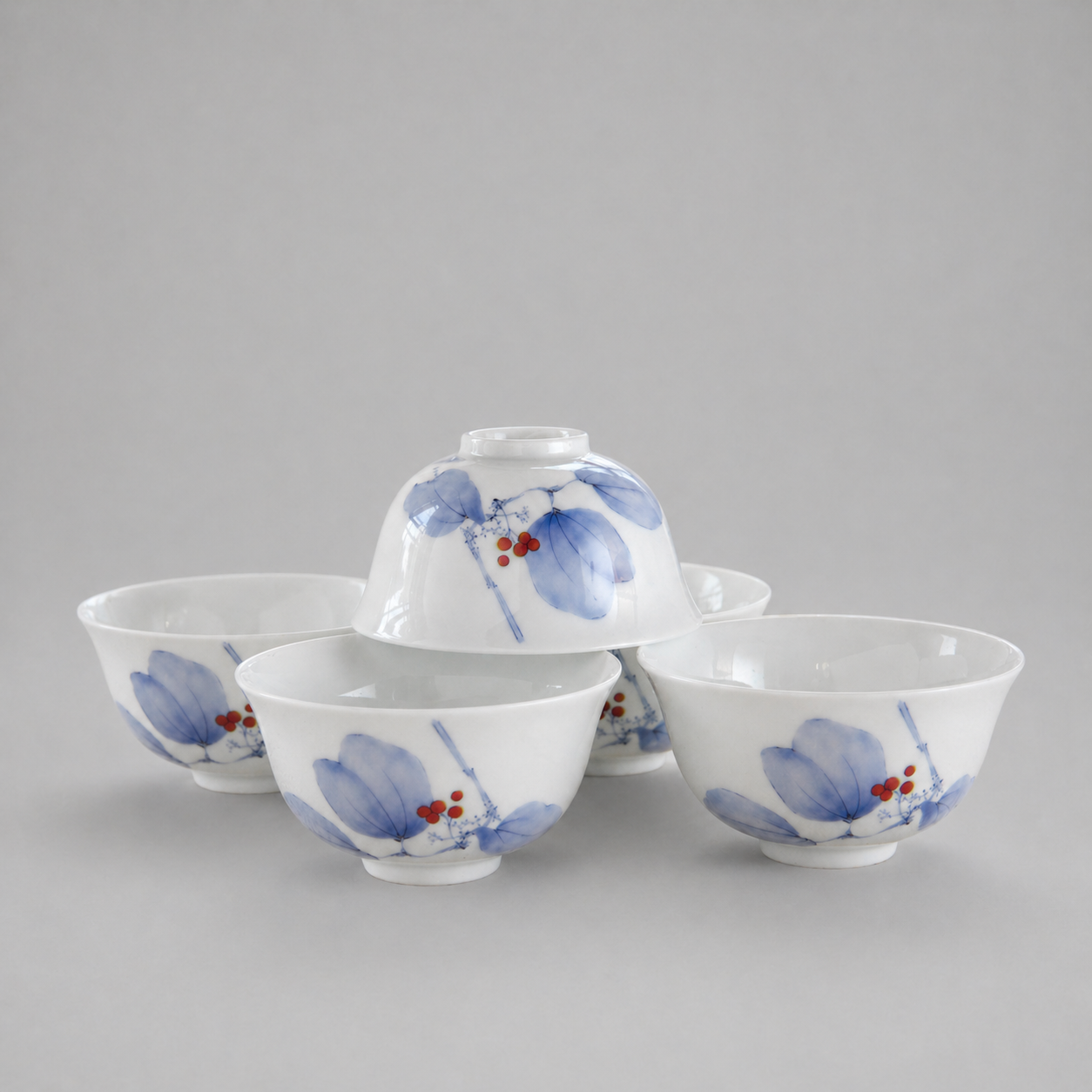 【山帰来】湯のみ５客セット *有田陶器市特別価格*