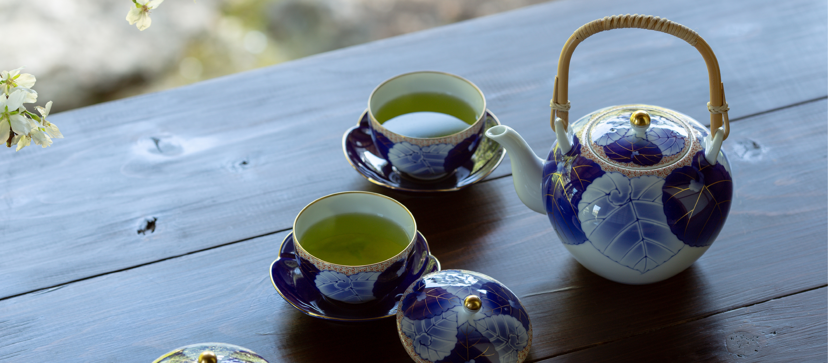 【未使用】 香蘭社  愁海棠  高級茶器と酒器セット  一級品愁海棠